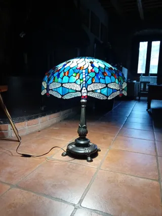 ESPECTACULAR Lámpara Tiffany original