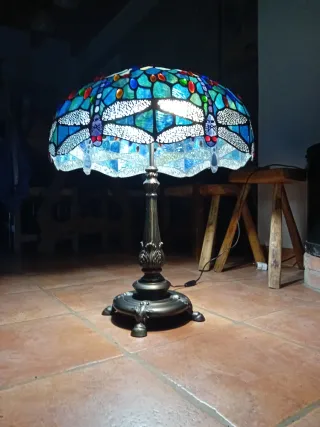 ESPECTACULAR Lámpara Tiffany original