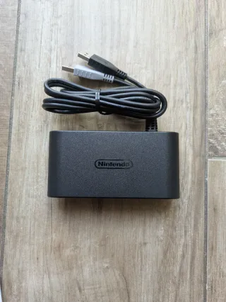 nintendo gamecube controller adapter nero