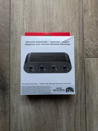 nintendo gamecube controller adapter nero