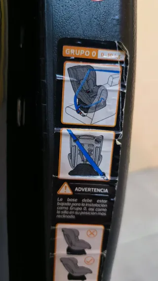 Silla coche infantil negra