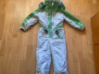 Mono de esquí infantil verde y gris