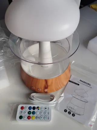 Humidificador Aroma Lluvia Nube 7 Luces