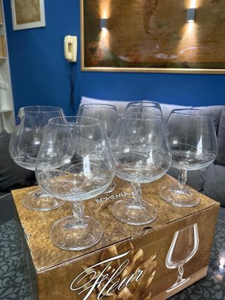 Juego 6 Copas Cristal Fleur 400ml