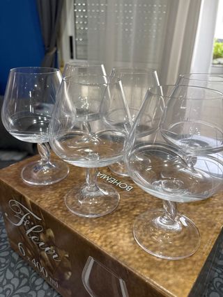 Juego 6 Copas Cristal Fleur 400ml