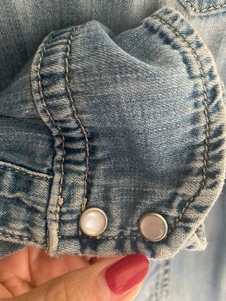 Camicia jeans Paprika con perle