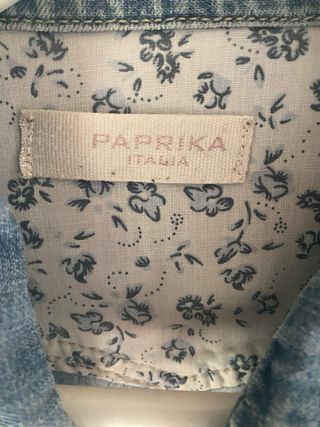 Camicia jeans Paprika con perle