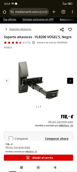 Altavoces Infinity SM65 Negro