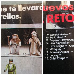 Catálogo Star Wars El Retorno del Jedi