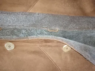 Abrigo de piel marrón