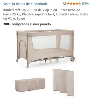 Cuna de Viaje Kinderkraft Joy 2 3 en 1 / F1
