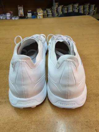 Adidas Predator Scarpe Calcio Uomo Argento Bianco