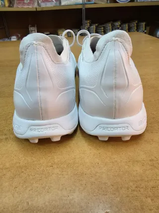 Adidas Predator Scarpe Calcio Uomo Argento Bianco