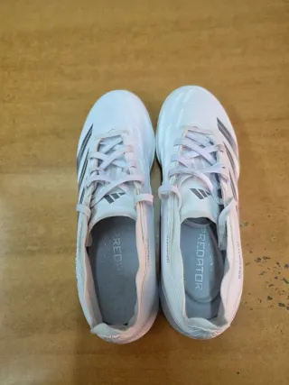 Adidas Predator Scarpe Calcio Uomo Argento Bianco