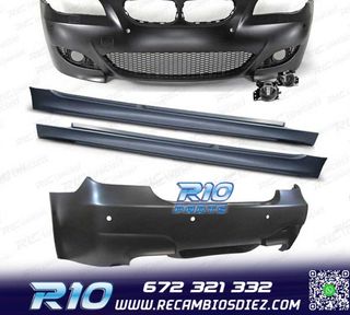 KIT CARROCERIA BMW E60 03-07 LOOK M5 PDC SRA + ANTINIEBLAS
