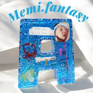 Lettera nascita in resina personalizzabile