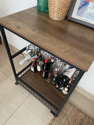 Carrito de bar con ruedas