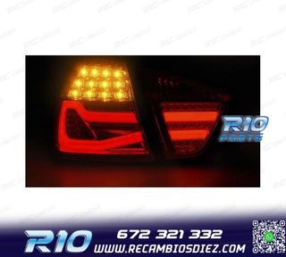 PILOTOS BMW E90 05-08 LED ROJO AHUMADO