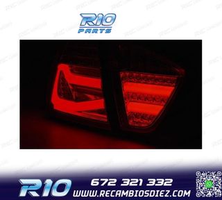 PILOTOS BMW E90 05-08 LED ROJO AHUMADO