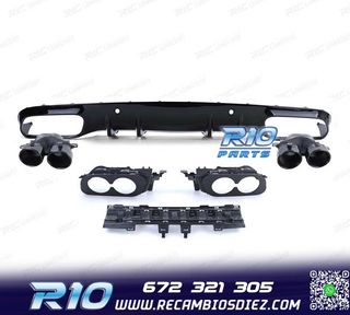 DIFUSOR MERCEDES CLASE C C205 COUPE 14-18 LOOK AMG PDC + COL