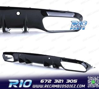 DIFUSOR MERCEDES CLASE C C205 COUPE 14-18 LOOK AMG PDC + COL