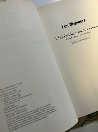 Libro Más Platón y menos Prozac