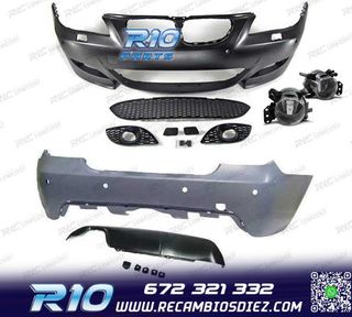 KIT CARROCERIA BMW E60 03-07 LOOK M5 PDC SRA + NIEBLAS