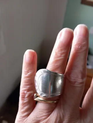 Anillo Cuchara Plata Maciza