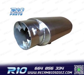 COLA ESCAPE TIPO CUPRA GRANDE ACERO INOX