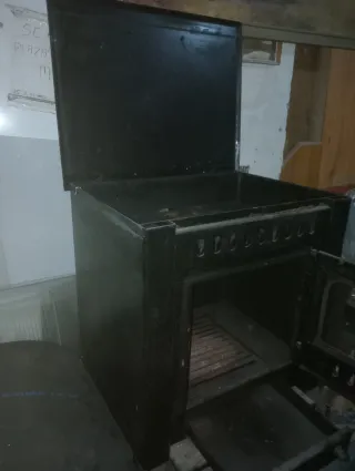 Estufa de leña con horno