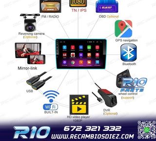 RADIO 9" GPS ANDROID 13 QUAD CORE 64GB ROM