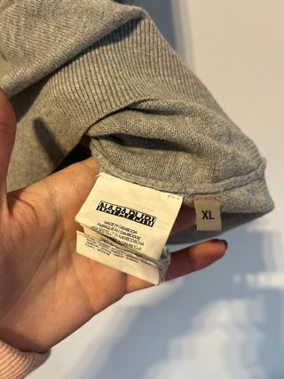 Jersey Napapijri Gris Talla XL