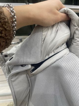 Giubbotto uomo grigio con cappuccio