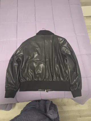 Chaqueta Aviador Calvin Klein Piel Sintética Negra