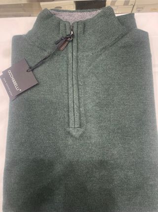 Maglia Uomo OCCHI&BELLI Verde Zip Taglia XXL