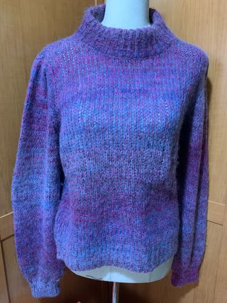 Jersey Liu Jo punto cuello alto multicolor