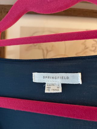 Vestido largo estampado Springfield Talla L