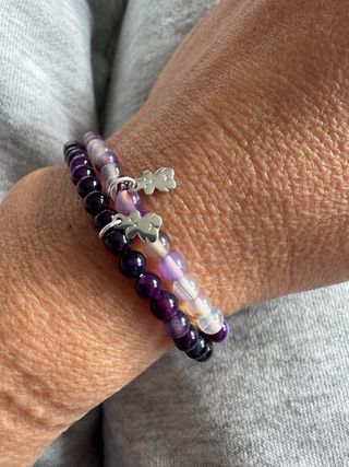 Pack 2 Pulseras Elasticas Tous Amatista