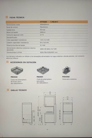 Lavavajillas Industrial SMEG