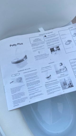 Orinal infantil con tapa y sonido cisterna