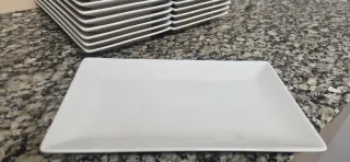 Juego de 24 Platos Rectangulares