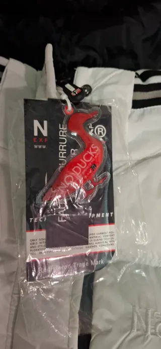 Abrigo de plumas Norway blanco mujer