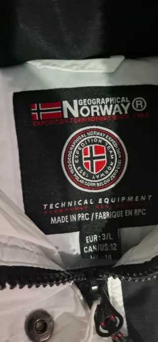 Abrigo de plumas Norway blanco mujer