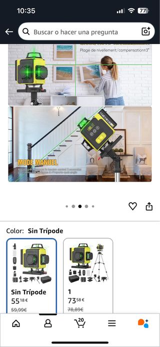 Nivel Láser NUMNER 360° 4D 16 Líneas