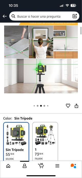 Nivel Láser NUMNER 360° 4D 16 Líneas