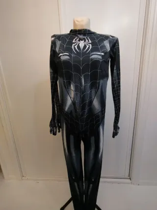Disfraz Spiderman Negro Niñ@s talla 8/10 años