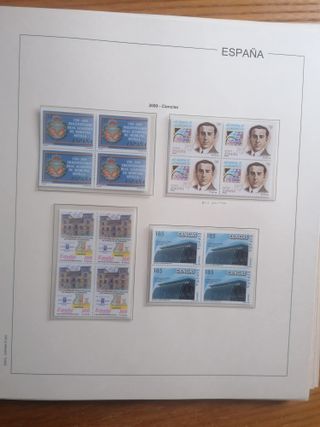 Francobolli Spagna Anno 2000**MNH. Blocco di 4. Foglie ED