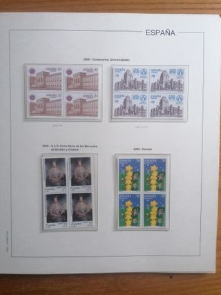 Francobolli Spagna Anno 2000**MNH. Blocco di 4. Foglie ED