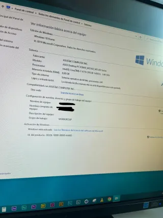 Ordenador PC Sobremesa Asus