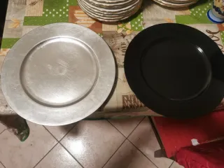 6 Sottopiatti Oro e Rosso